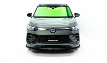 Тюнинг накладка (юбка) на передний бампер VW Tayron MK1 R-line Maxton design вар. 1 фото