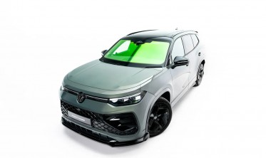Тюнинг накладка (юбка) на передний бампер VW Tayron MK1 R-line Maxton design вар. 1 фото