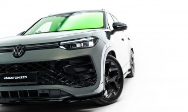 Тюнинг накладка (юбка) на передний бампер VW Tayron MK1 R-line Maxton design вар. 1 фото
