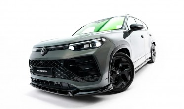 Тюнинг сплиттер на передний бампер VW Tayron MK1 R-line вар. 2 фото