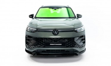 Тюнинг сплиттер на передний бампер VW Tayron MK1 R-line вар. 2 фото