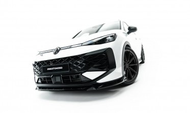 Тюнинг накладка (юбка) на передний бампер VW T-Roc MK2 R-line Maxton design фото