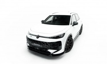 Тюнинг накладка (юбка) на передний бампер VW T-Roc MK2 R-line Maxton design фото