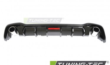 Задний тюнинг диффузор VW Golf 8 2019-2024 с led стопом фото