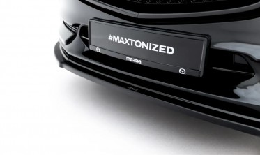 Тюнинг накладка (юбка) на передний бампер Mazda CX-5 Mk2 Maxton design фото