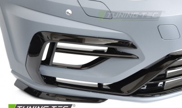 Передний тюнинг бампер VW Golf 7 2012-2017 в R спорт стиле фото