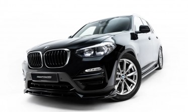 Тюнінг накладка (губа) на передній бампер BMW X3 G01 Maxton design фото