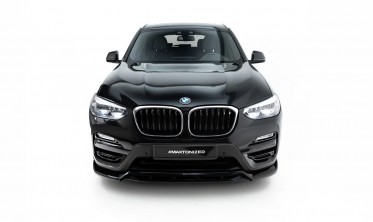 Тюнінг накладка (губа) на передній бампер BMW X3 G01 Maxton design фото