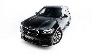 Тюнінг накладка (губа) на передній бампер BMW X3 G01 Maxton design фото