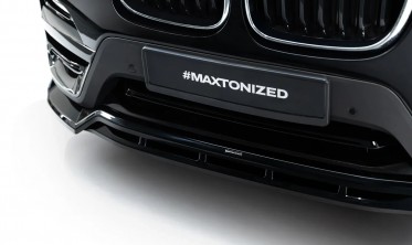 Тюнінг накладка (губа) на передній бампер BMW X3 G01 Maxton design фото