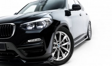 Тюнінг накладка (губа) на передній бампер BMW X3 G01 Maxton design фото