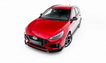 Дифузор + накладки на передній бампер Hyundai I30 N / N-Line MK3 рестайл фото