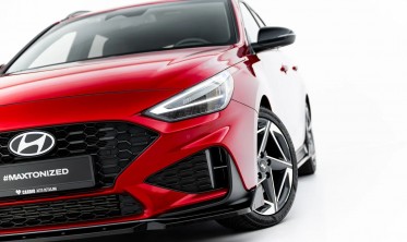 Дифузор + накладки на передній бампер Hyundai I30 N / N-Line MK3 рестайл фото