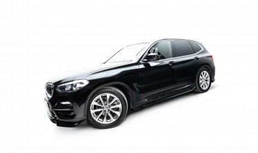 Боковые тюнинг накладки на пороги BMW X3 G01 Maxton design фото