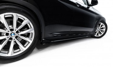 Боковые тюнинг накладки на пороги BMW X3 G01 Maxton design фото