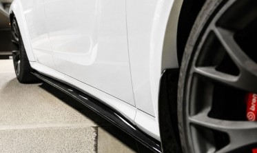 Дифузоры порогов Dodge Charger 2020-2024 wide body черный глянец фото
