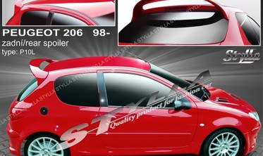 спойлер багажника Peugeot 206 високий, Stylla фото