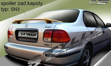 спойлер багажника Honda Civic MK6 sedan  фото