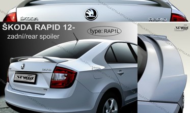 спойлер багажника Skoda Rapid фирмы Stylla var.2 фото