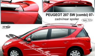спойлер задней двери Peugeot 207 SW (2007-...) Stylla фото