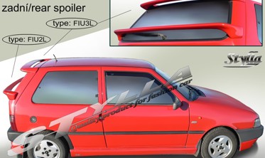 спойлер Fiat Uno Logo MK2 верхній фото