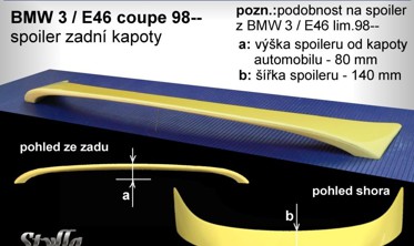 спойлер BMW E46 coupe Stylla фото