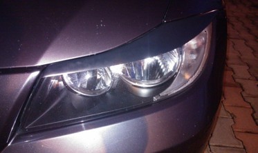 реснички на фары BMW 3 E90 ровные фото