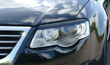 реснички (накладки на фары) Volkswagen Passat B6 ровные фото