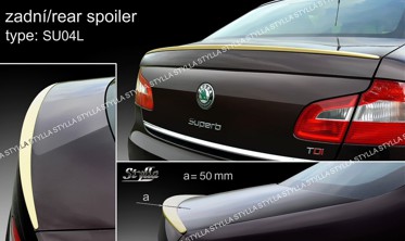 липспойлер узкий Skoda Superb II sedan фото