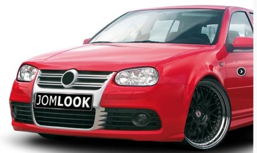 Бампер передній Golf 4 у стилі Golf 5 R32 з хром решіткою фото