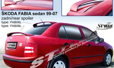 спойлер багажника Skoda Fabia MK1 седан на 2 ножках фото