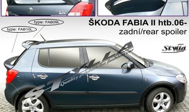 спойлер Skoda Fabia II htb (2006-...) верхний фото