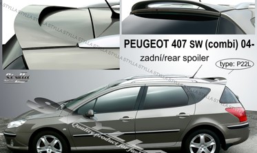 спойлер задней двери Peugeot 407 SW  фото