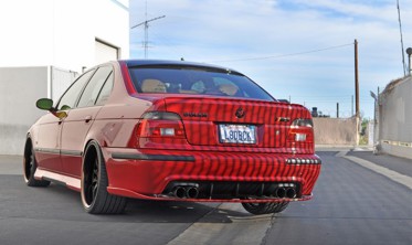 накладка на задний бампер BMW E39 M5 фото