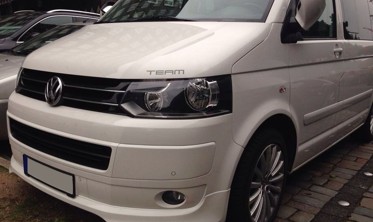 Накладка на передній бампер VW T5 рестайлінг у стилі OEM фото
