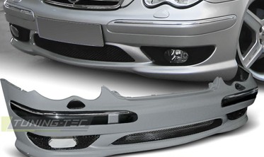 бампер передний Mercedes W203 стиль AMG C32 фото
