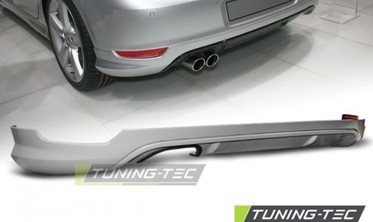 Тюнинговы задний диффузор Volkswagen Golf 6 в стиле Votex фото