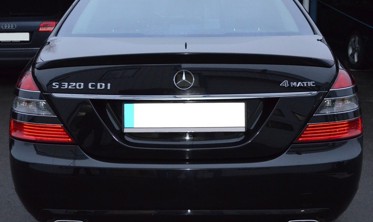 Cпойлер багажника Mercedes S-class W221 фото