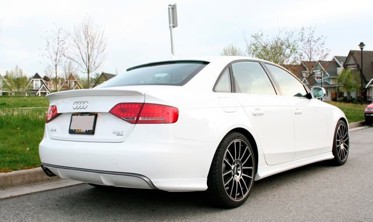 Накладки (уголки) заднего бампера Audi A4 B8 фото