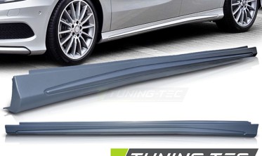 накладки на пороги Mercedes A W176 (07.2012-...) / CLA W117 (01.2013-...) фото