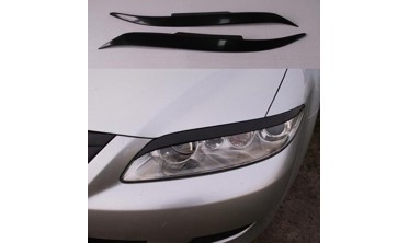 Накладки на фари (реснічки) Mazda 6 широкі (варіант 3) фото