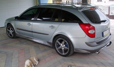 Тюнинговые накладки на пороги Renault Laguna II фото