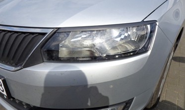 реснички (накладки на фары) Skoda Rapid фото