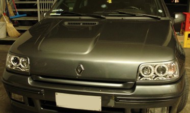 Накладки на передние фары Renault Clio I фото
