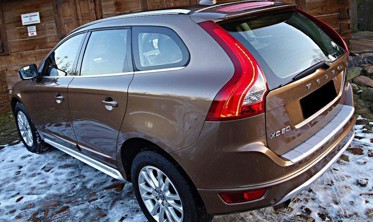 Накладка заднього бампера Volvo XC60 під одну вихлопну  фото