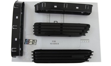 вставки в крылья для BMW M3 черные фото