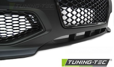Передній бампер Audi A3 8P 2005-2008 в стилі RS з чорною решіткою фото