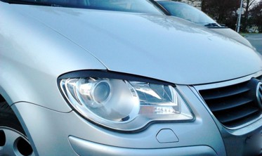 накладки на фары VW Touran I рестайл верхние фото