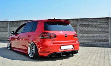 Дифузор заднього бампера Volkswagen Golf 6 GTI/35TH (з 3 частин) фото