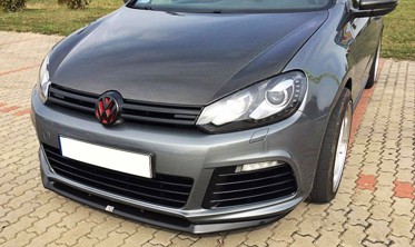 Спойлер переднього бампера Volkswagen Golf 6 версія R стиль Cupra фото